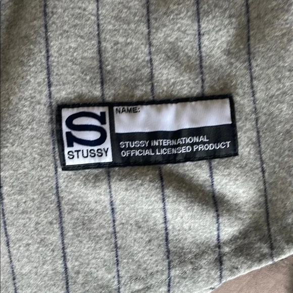 Stussy Gray and Blue Baseball Jersey - Picture 4 of 4
